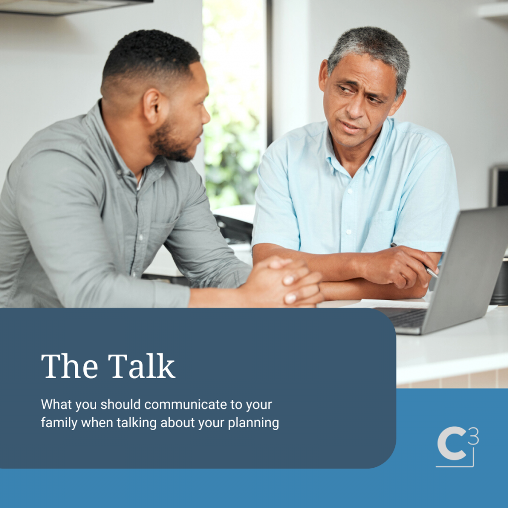 two people discussing insurance and estate planning